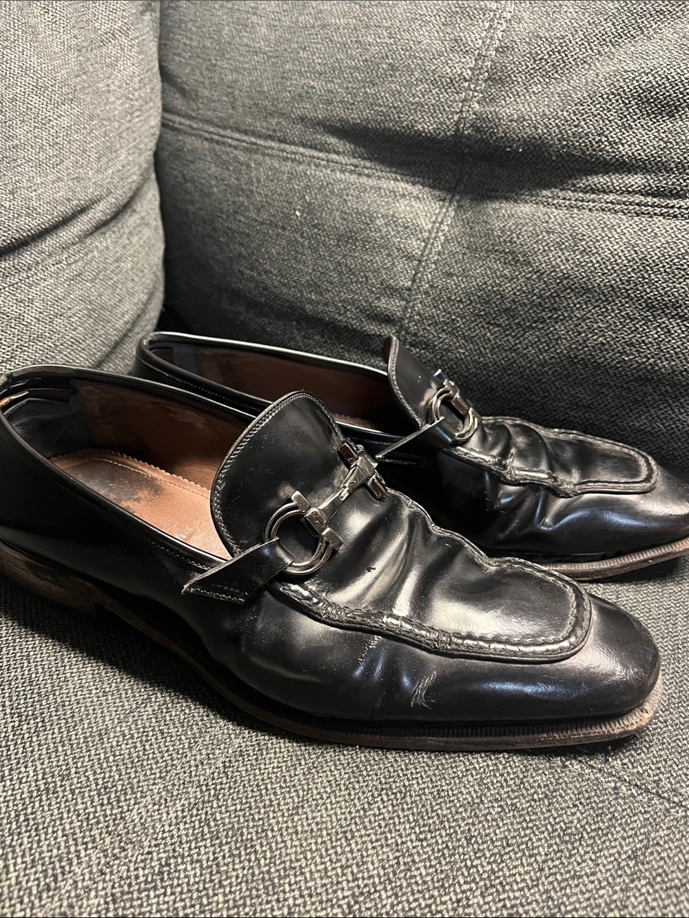 Salvatore Ferragamo Men's Black Leather Bit Loafers - Picture 2 of 5